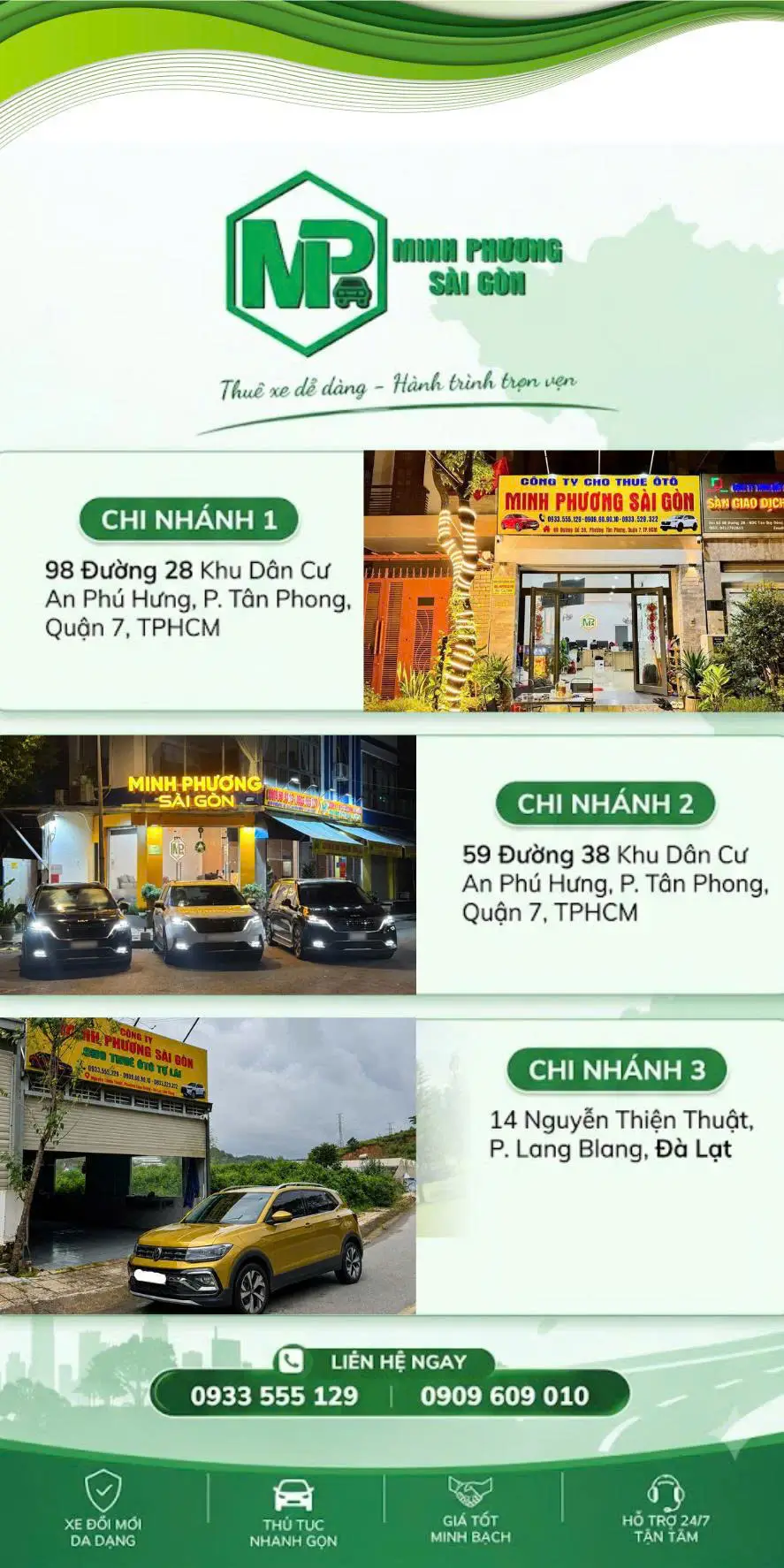 hệ thống chi nhánh mpsg