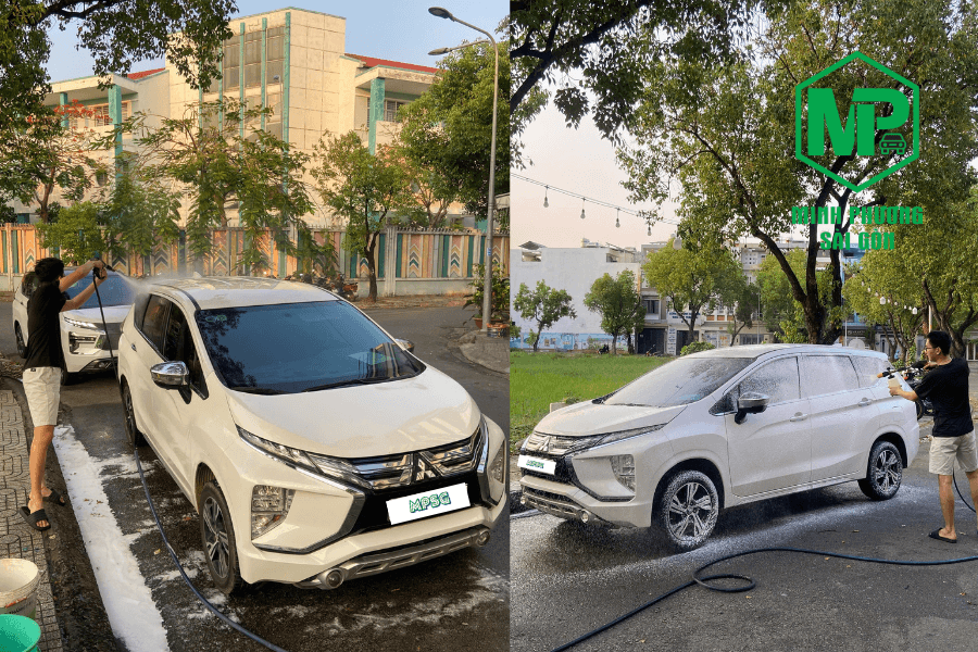 don rua xe truoc khi giao cho khach tai MPSG