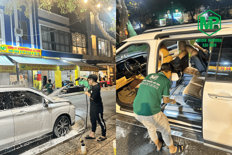 Vệ sinh xe tại MPSG