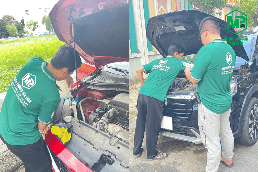 Kiểm tra xe trước khi giao tại MPSG