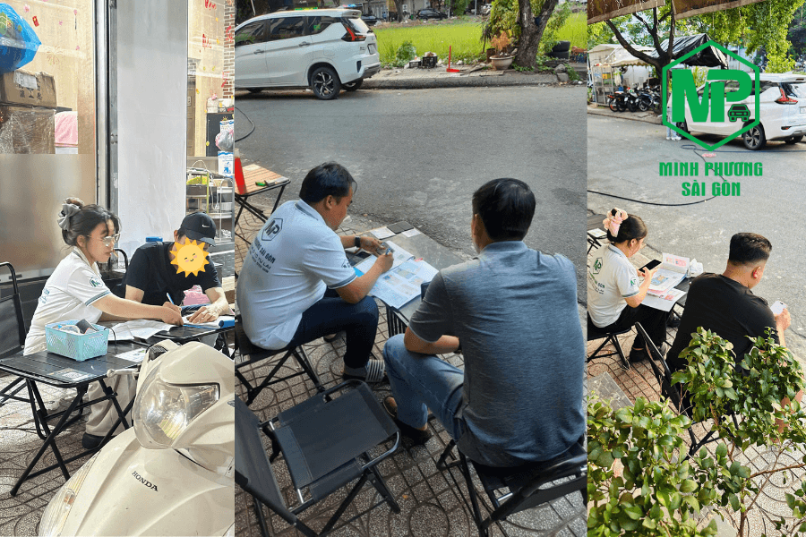 Khách đến làm hợp đồng thuê xe tại MPSG.