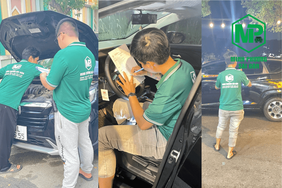 Kiểm tra xe trước khi bàn giao cho khách