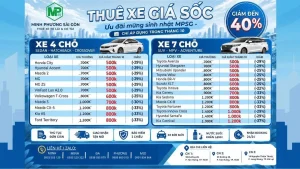bảng giá xe khuyến mãi tháng 10 tại mpsg